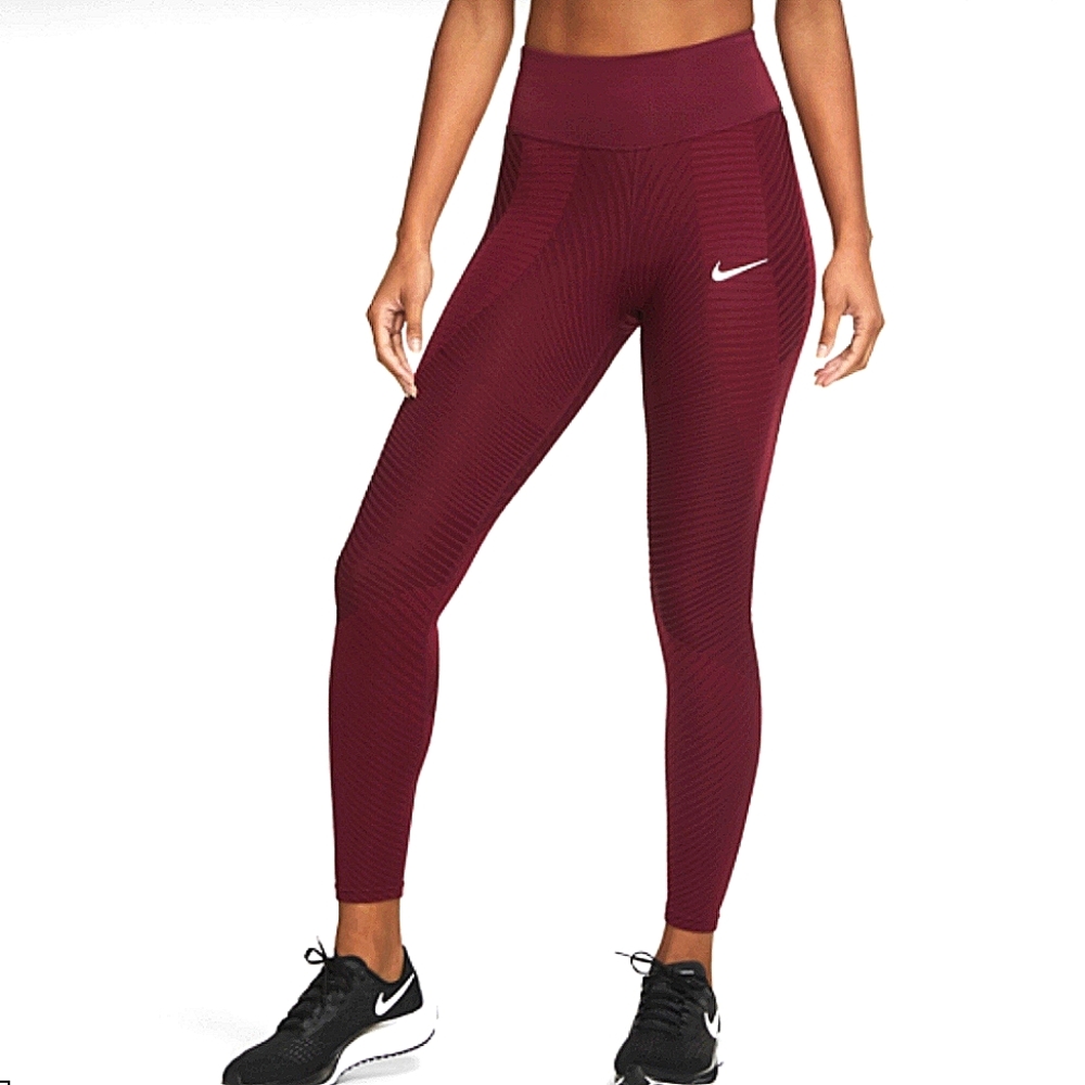 Nike Epic Luxe Dri-Fit Running Tights Burgundy